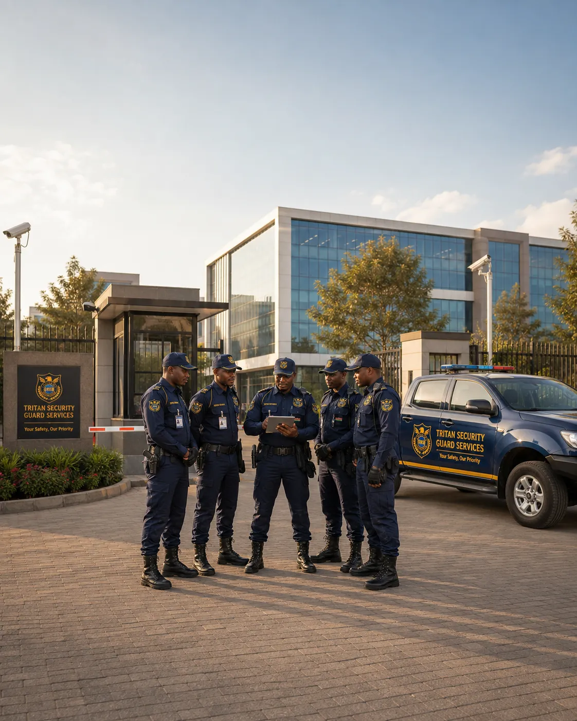 Tritan Security team on site