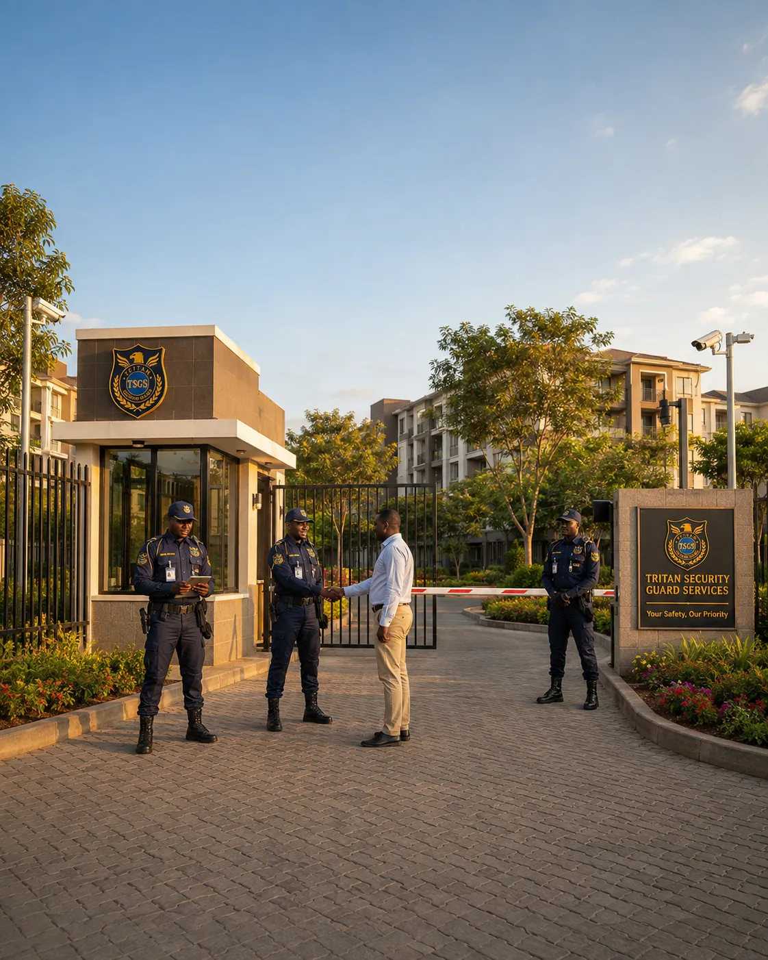 Tritan Security guard on duty